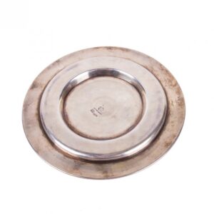 Russian silver and cloisonne enamel decorative plate — image 3