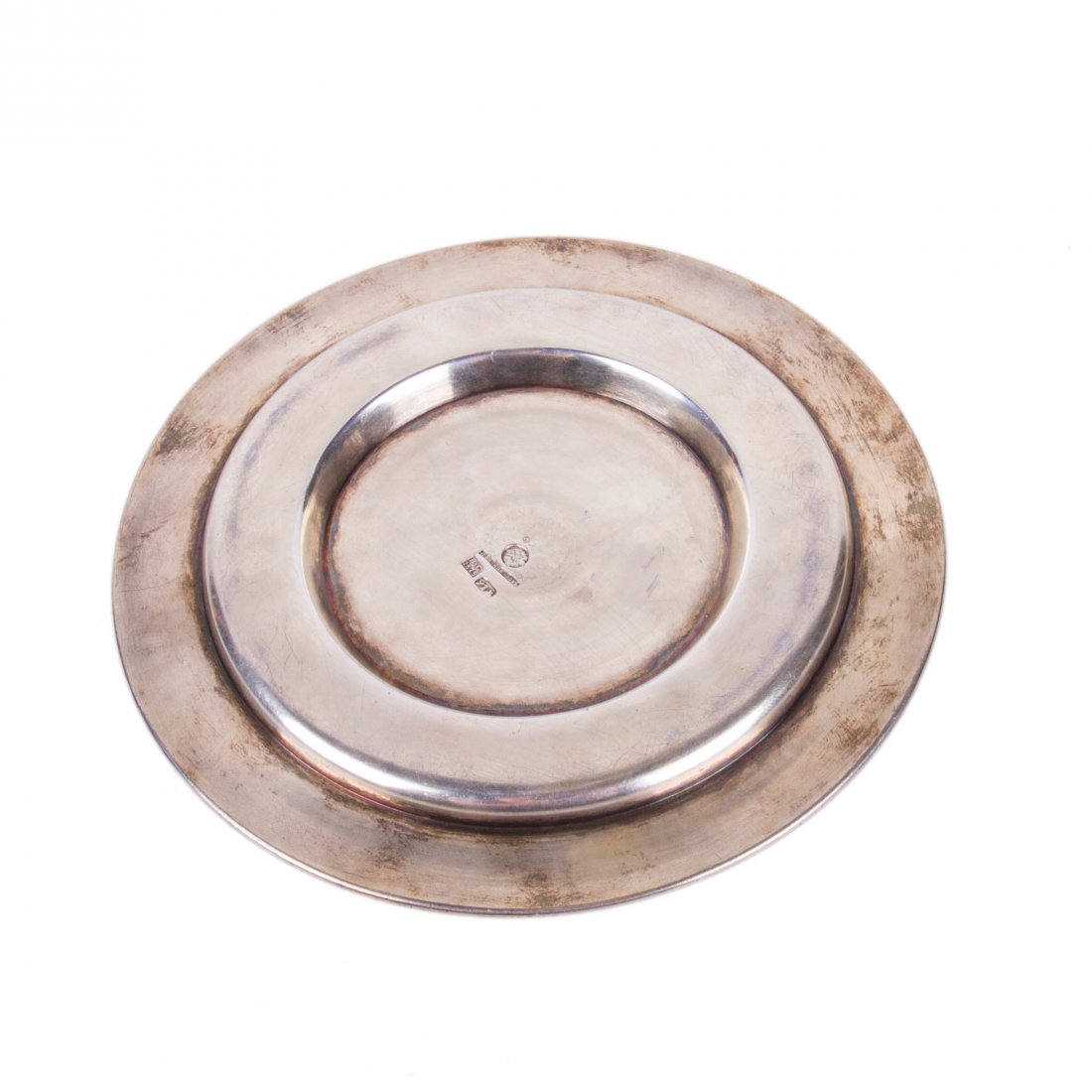 Russian silver and cloisonne enamel decorative plate — image 3