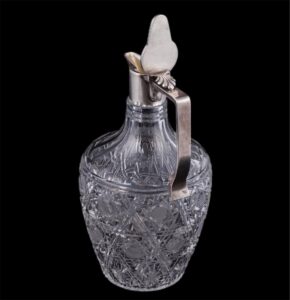 Russian silver gilt and cut-glass carafe — image 3