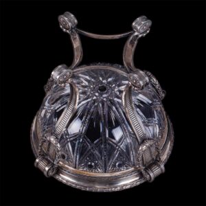 Faberge cast silver-gilt and cut-glass massive bowl — image 6