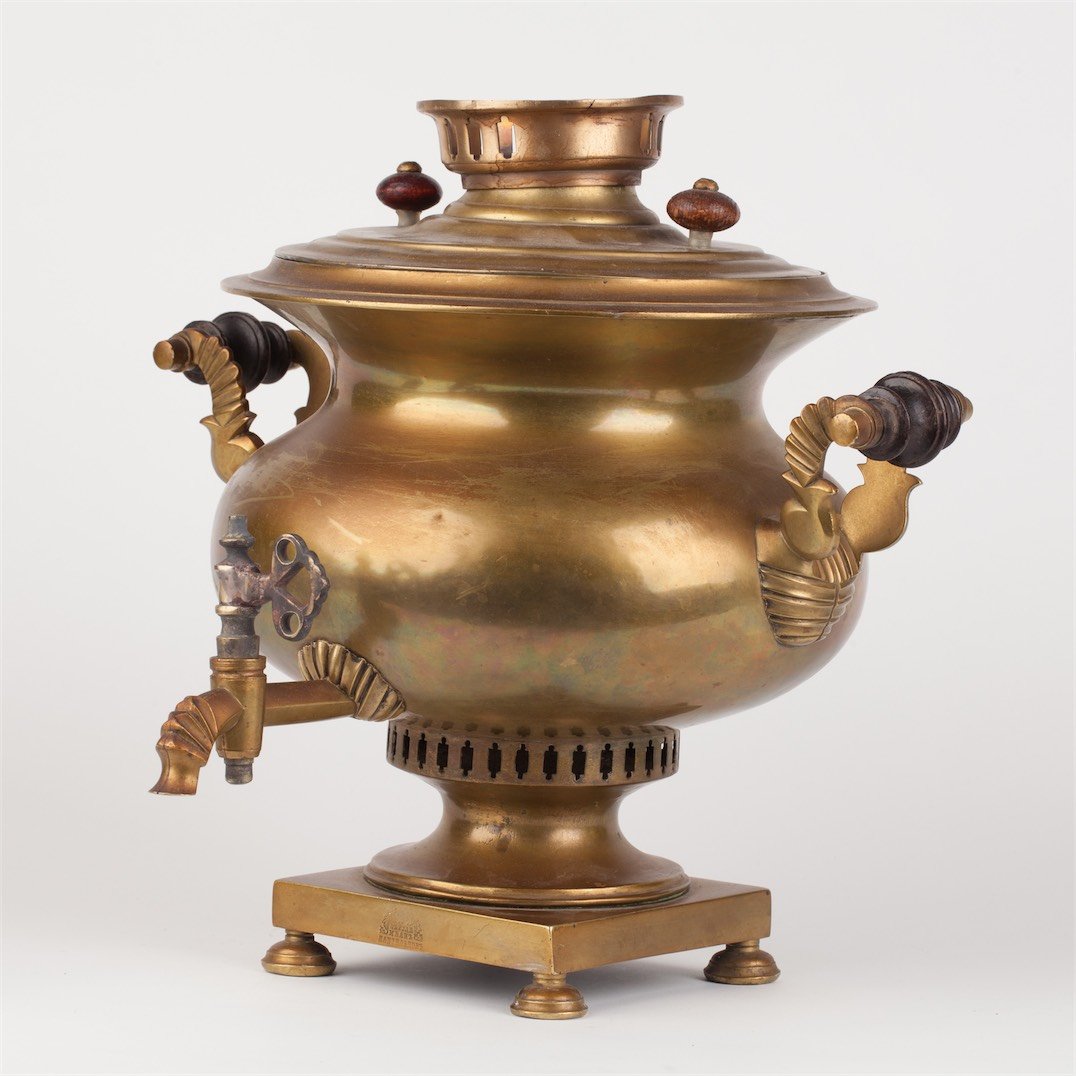 Russian samovar in shape of onion. Kapteltsov. — image 3