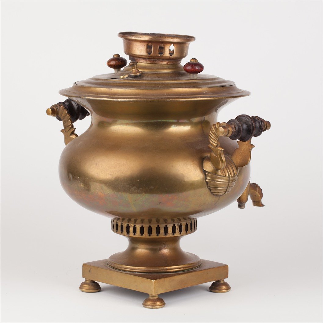 Russian samovar in shape of onion. Kapteltsov. — image 4
