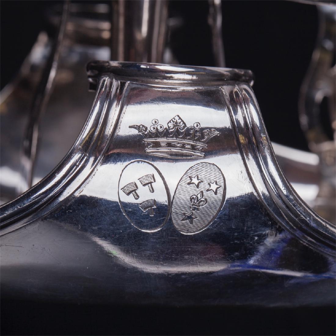 Antique French silver cruet stand, Pierre Guery — image 6