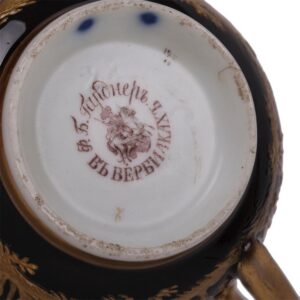 Gardner porcelain tea cup and saucer — image 3