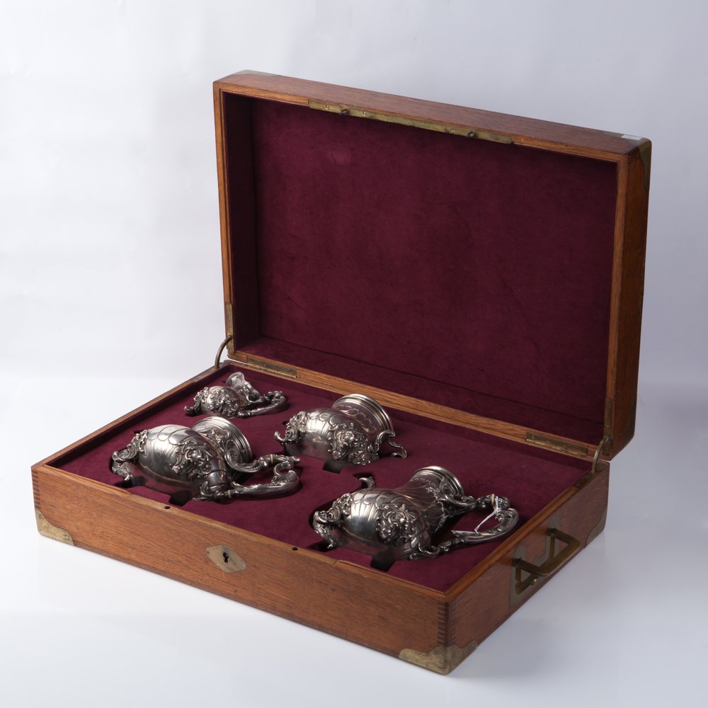 Silver set of 4 pieces. — image 1