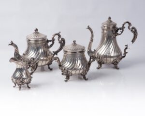 Silver set of 4 pieces. — image 4