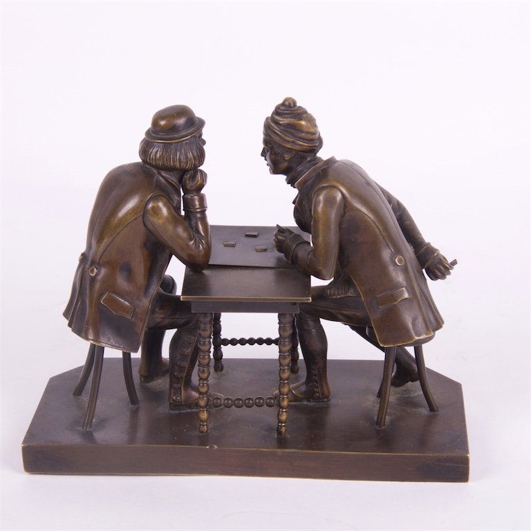 Bronze figure "Gamblers". — image 3