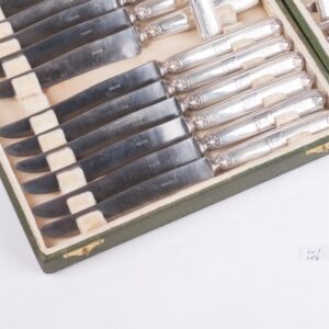 Antique French set of 2 boxes with 24 table knives — image 2