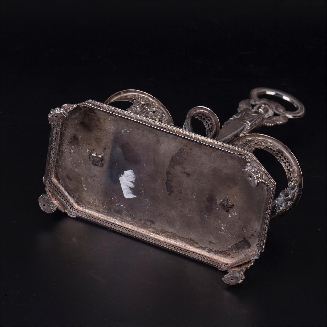 Antique French silver cruet stand, Paris, 1819-1838 — image 3