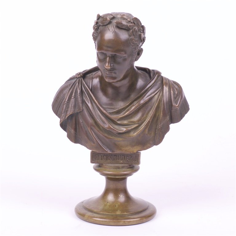 Bronze bust "The Emperor Alexander 1". — image 1