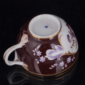 Russian porcelain cup and saucer of Popov factory — image 6