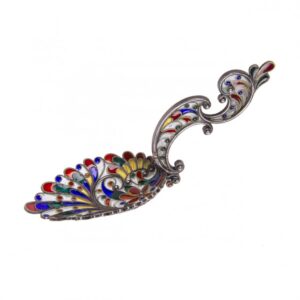Russian silver and plique-a-jour enamel decorative — image 1