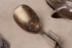 Set of 6 silver saltcellars. — image 5