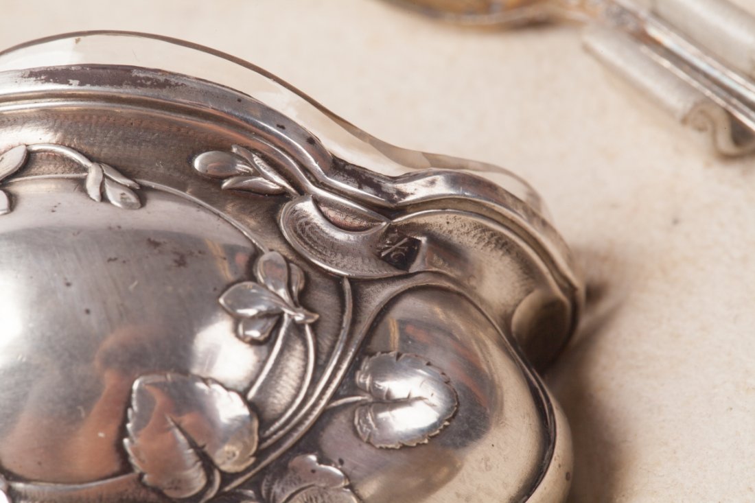 Set of 6 silver saltcellars. — image 6