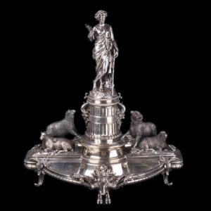 Antique French figural silver centerpiece. Christofle — image 1
