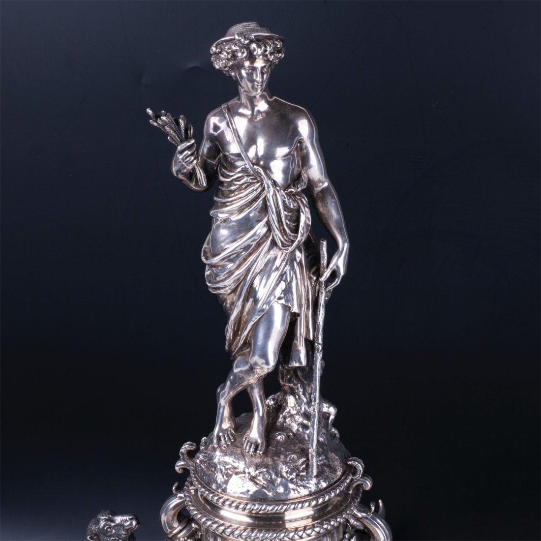 Antique French figural silver centerpiece. Christofle — image 4