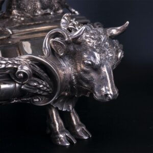 Antique French figural silver centerpiece. Christofle — image 5
