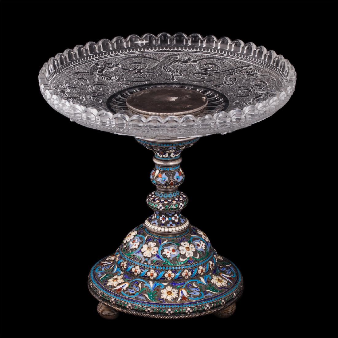 Russian candy bowl on leg. Moscow — image 1