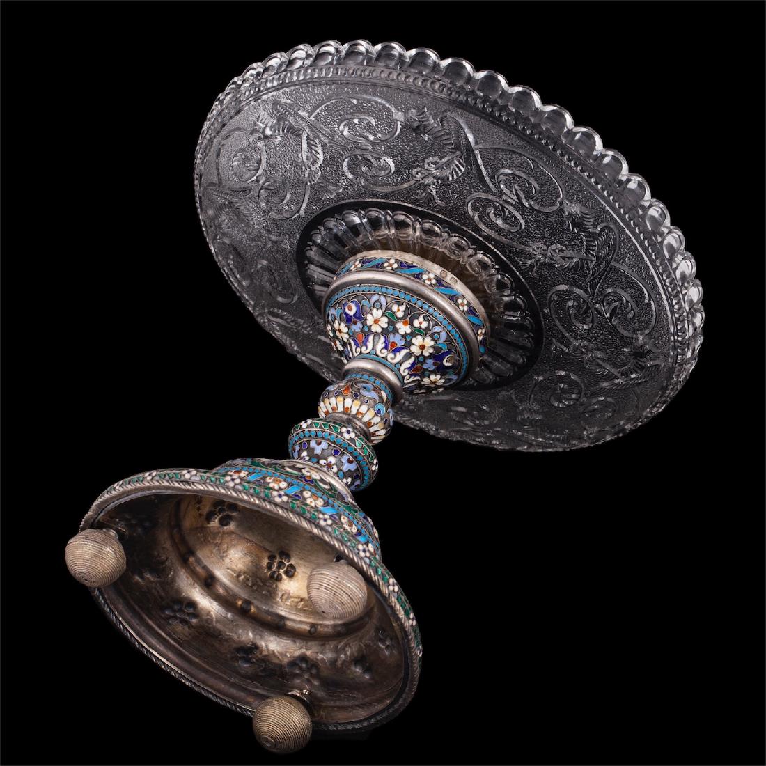 Russian candy bowl on leg. Moscow — image 3