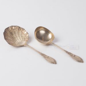 Silver serving set of 2 pieces. — image 1