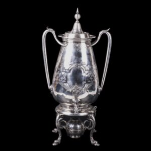 Antique English silver bouillotte — image 1