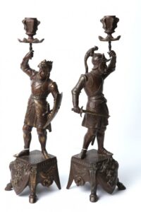 Candlesticks with warriors. — image 1