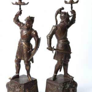 Candlesticks with warriors. — image 1