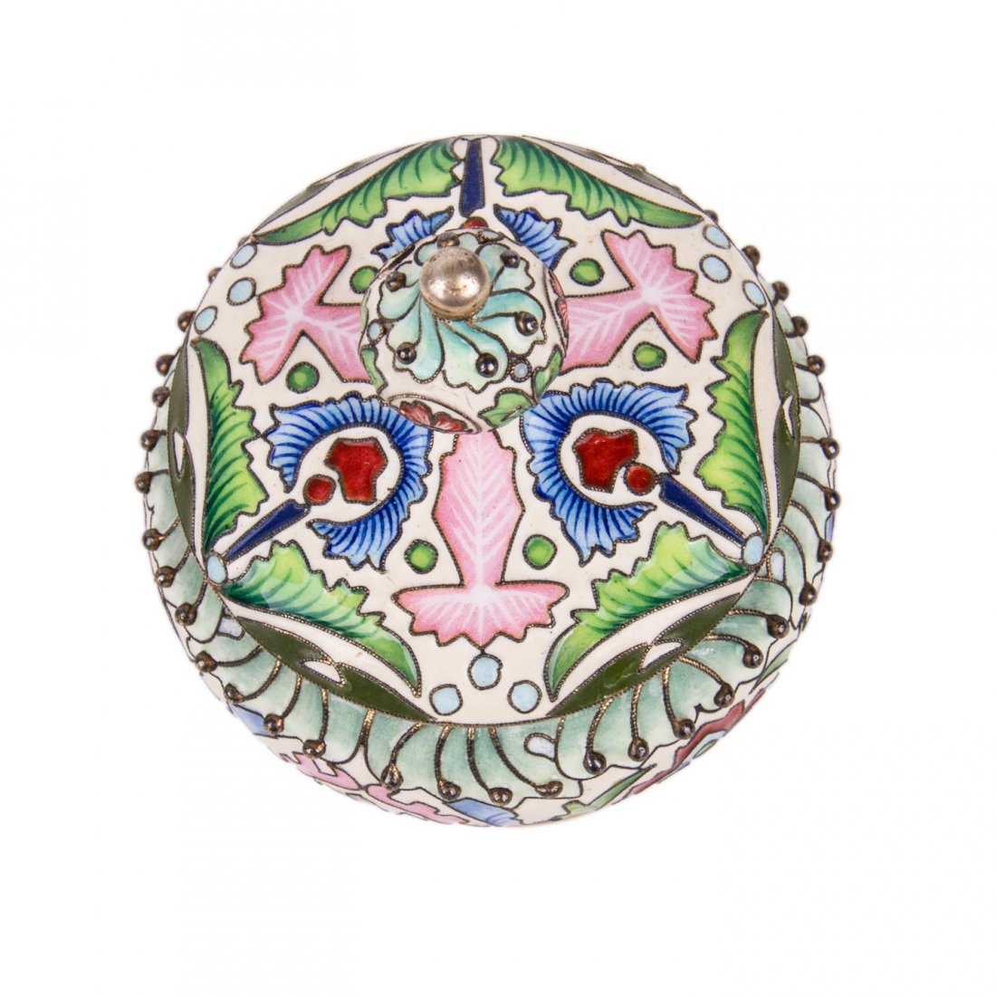 Russian presentation silver-gilt and cloisonne enamel — image 5