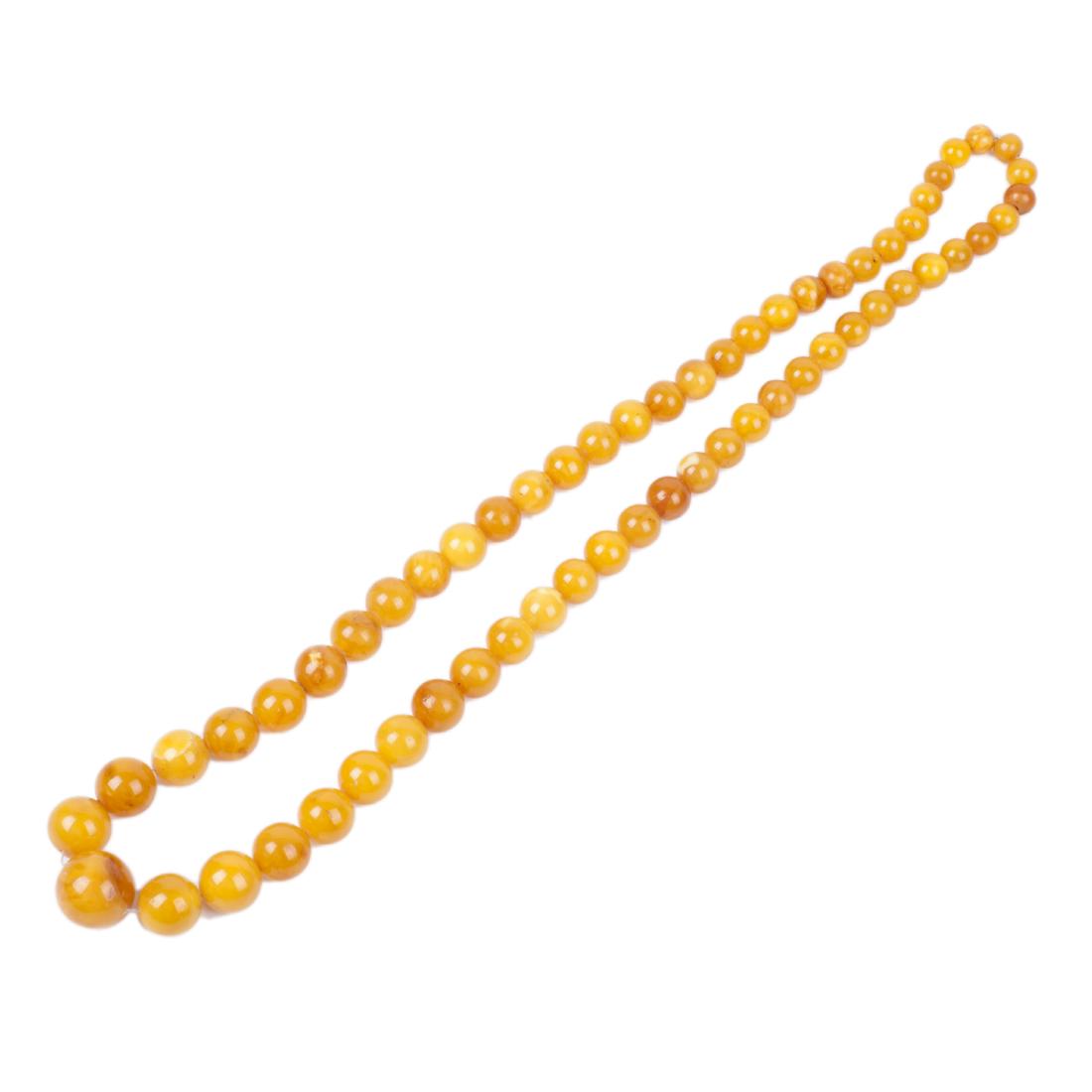 Antique Baltic amber necklace — image 1