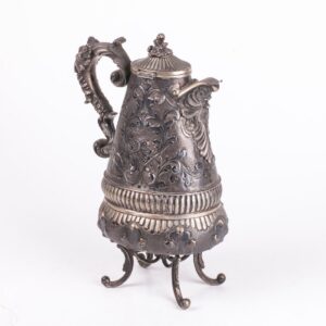 Antique silver water jug on legs — image 2