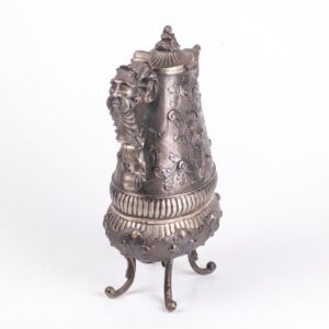 Antique silver water jug on legs — image 3