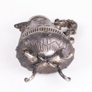 Antique silver water jug on legs — image 7