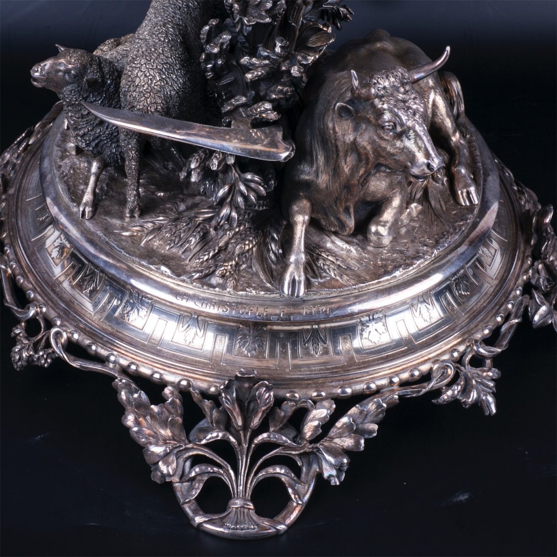 French silver figural Centerpiece — image 3