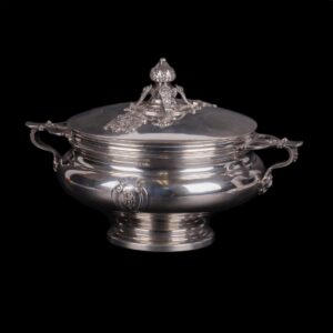 Antique French silver dish — image 1