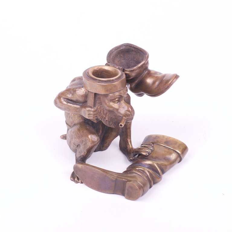 Bronze ashtray "Smoking monkey". — image 2