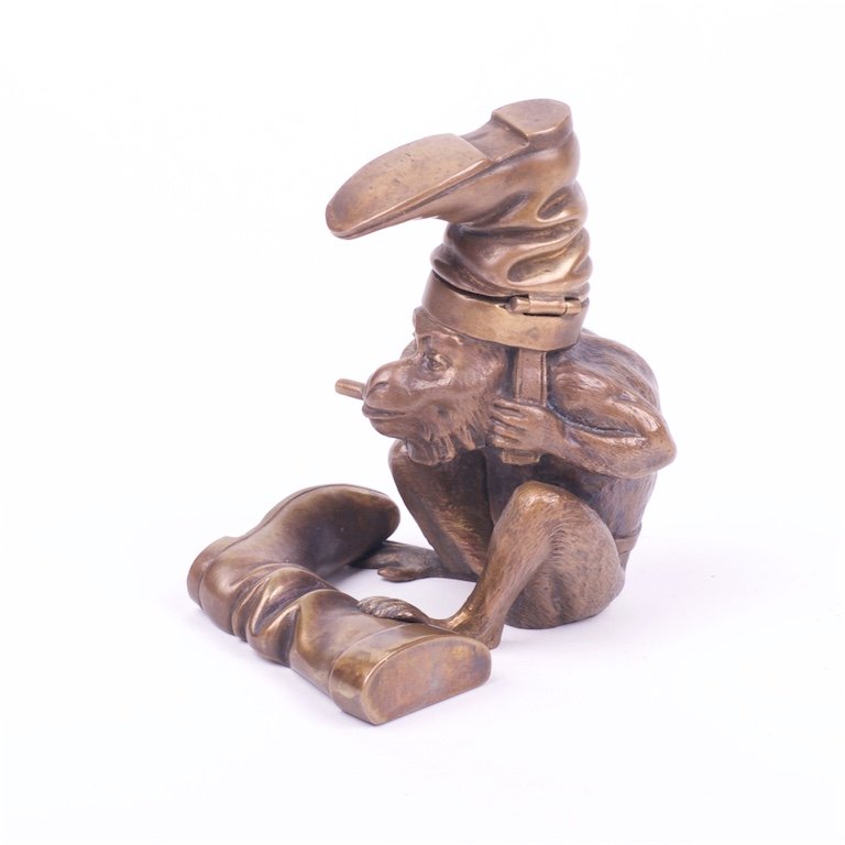 Bronze ashtray "Smoking monkey". — image 3