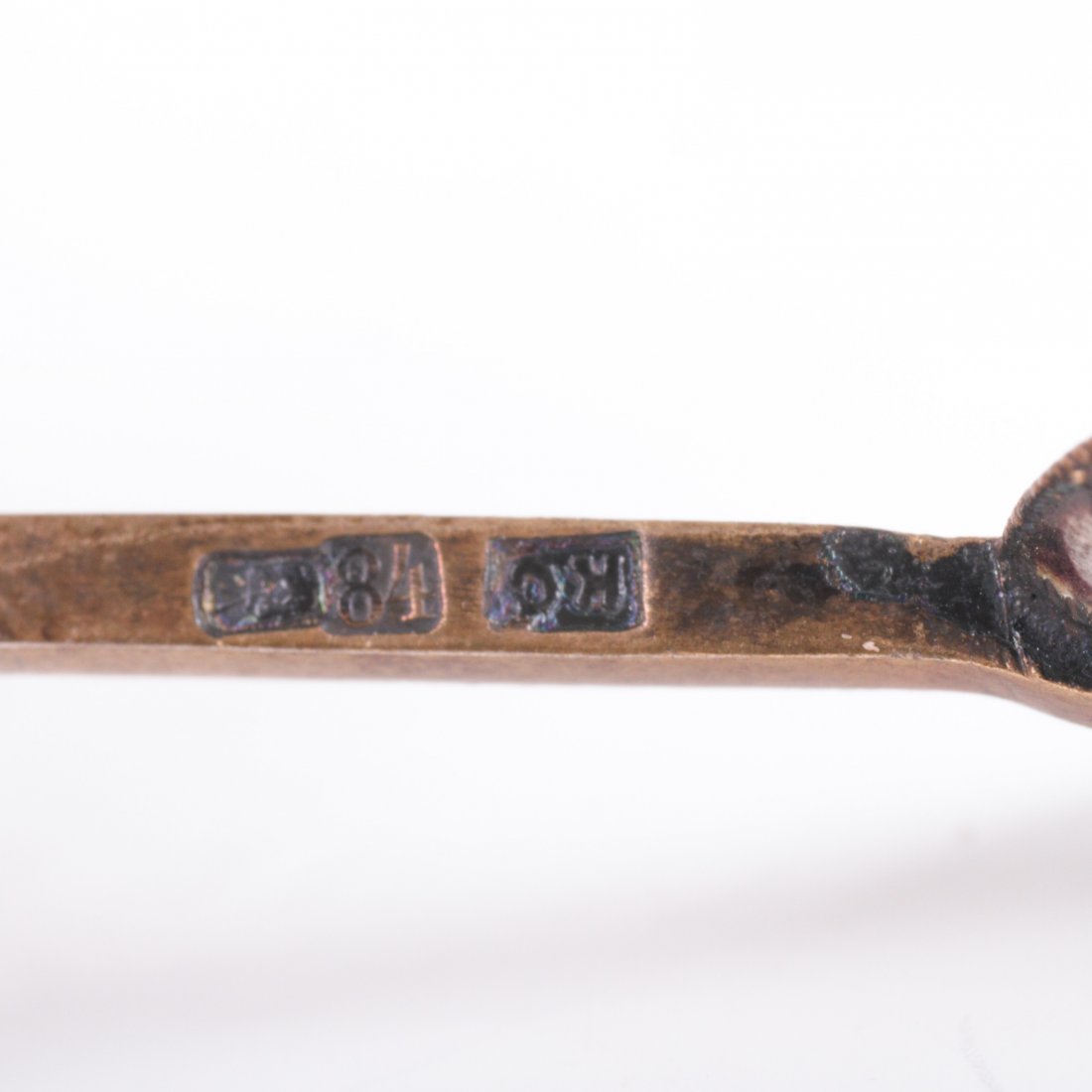 Russian silver-gilt and cloisonne enamel salt cellar — image 6