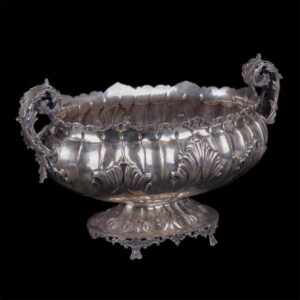 Massive silver bowl, Italy — image 1