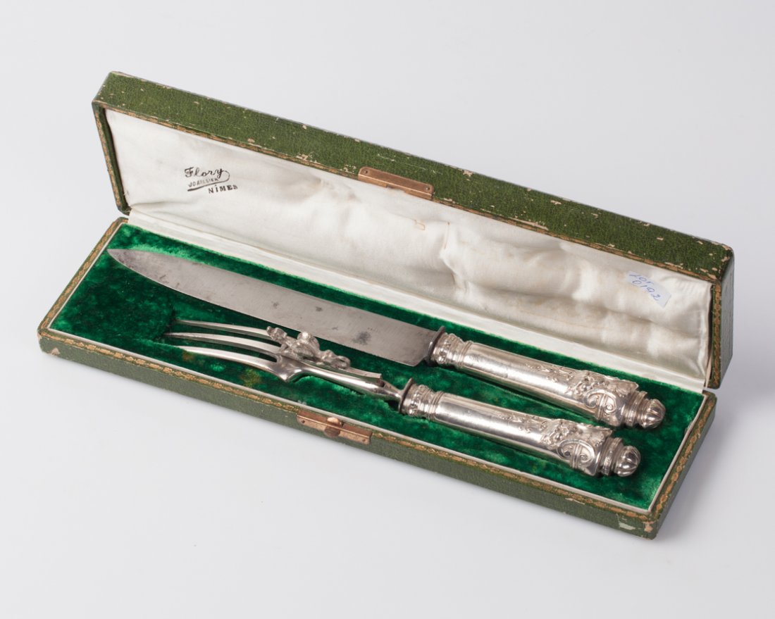 Silver serving set of 2 pieces. — image 1
