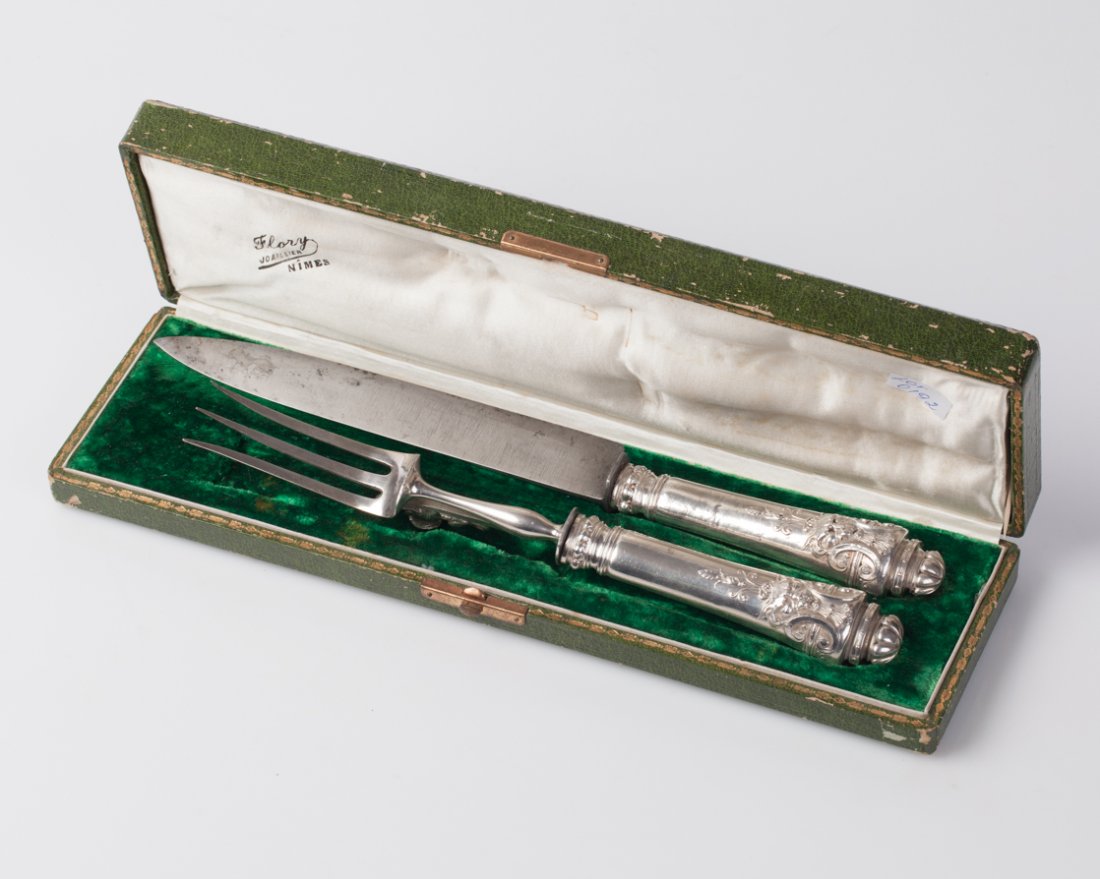 Silver serving set of 2 pieces. — image 2