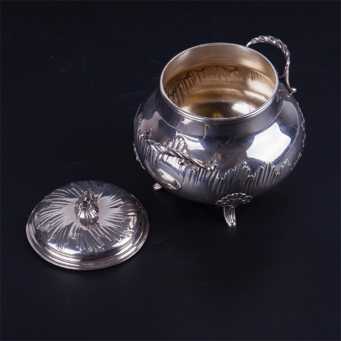 Huge silver sugar bowl. Silver 950 — image 2