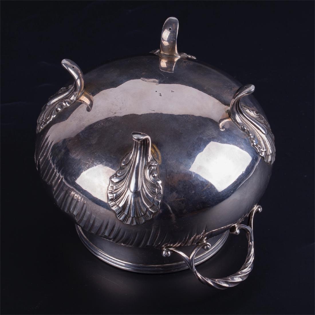 Huge silver sugar bowl. Silver 950 — image 3