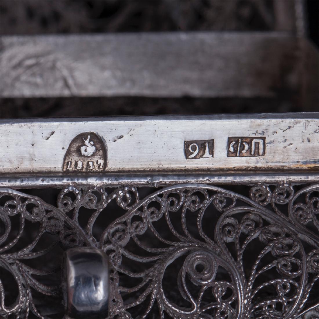 Russian silver filigree casket — image 5