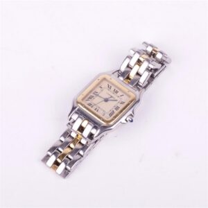 Cartier "Panthere" quartz men's wrist watch with — image 2