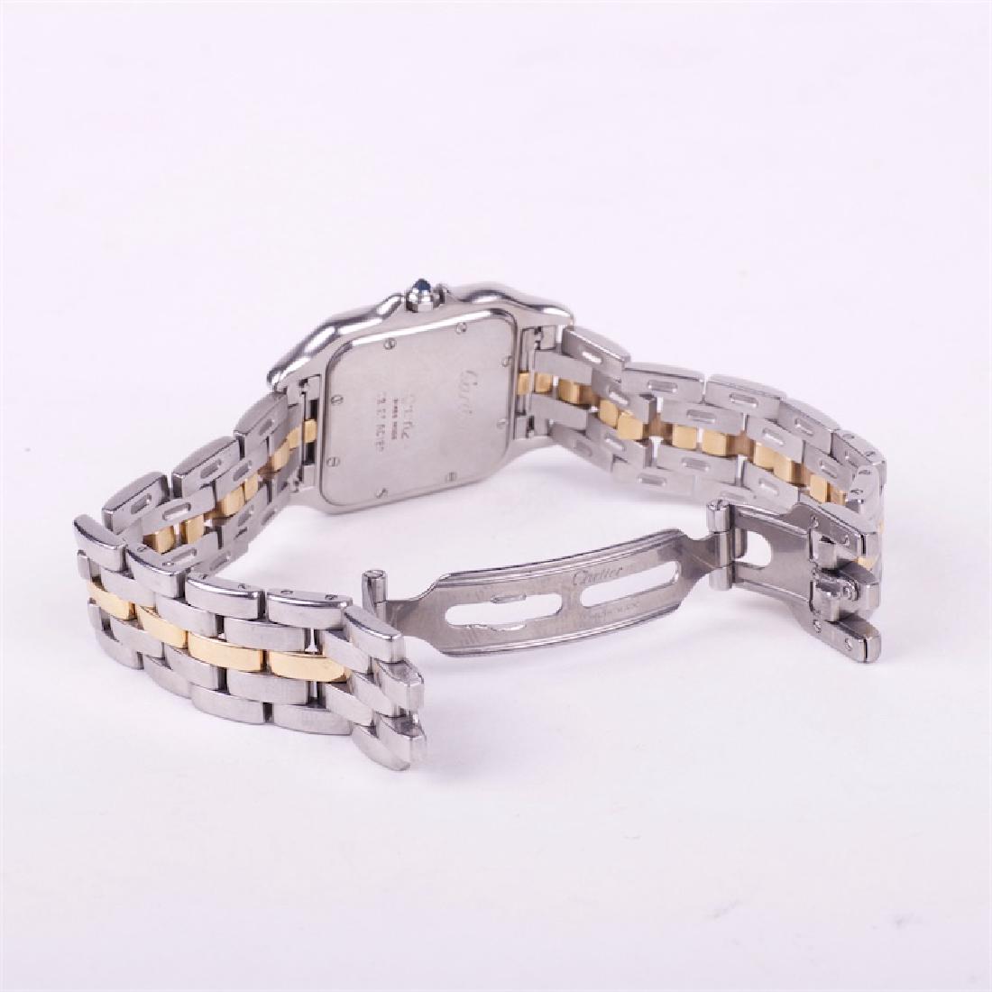 Cartier "Panthere" quartz men's wrist watch with — image 3