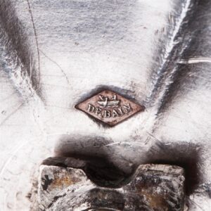 Elegant French silver sugar bowl. Marked Alphonse — image 5