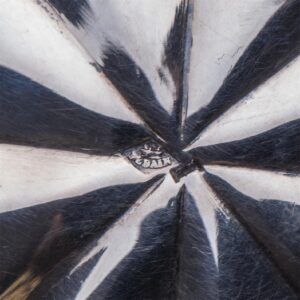 Elegant French silver sugar bowl. Marked Alphonse — image 8