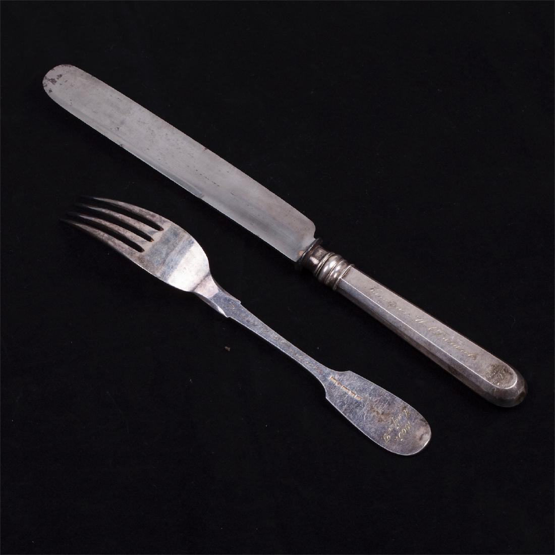 A pair of flatwares of Russian officer assembly — image 2
