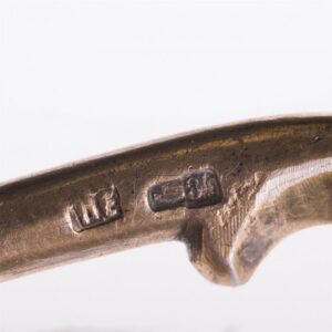 Russian silver-gilt spoon with picturesque enamel — image 6