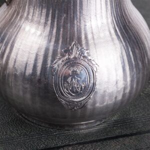 Antique French "Odiot" silver set of 5 pieces in a box — image 5